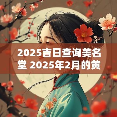 2025吉日查询美名堂 2025年2月的黄道吉日查询