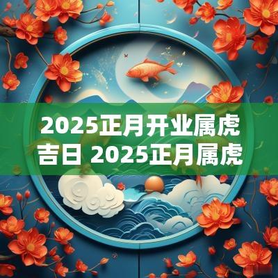 2025正月开业属虎吉日 2025正月属虎开业吉日