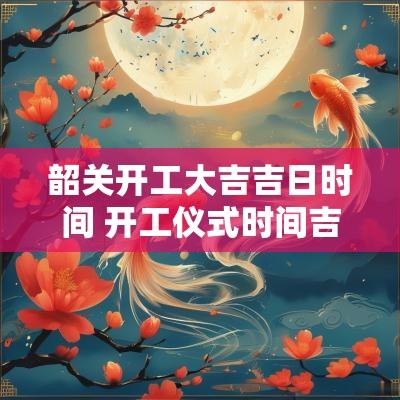 韶关开工大吉吉日时间 开工仪式时间吉时