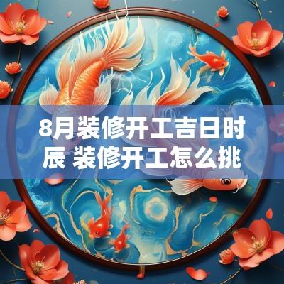 8月装修开工吉日时辰 装修开工怎么挑选吉日