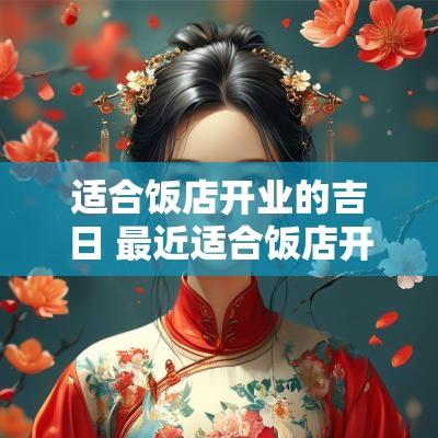 适合饭店开业的吉日 最近适合饭店开张的黄道吉日