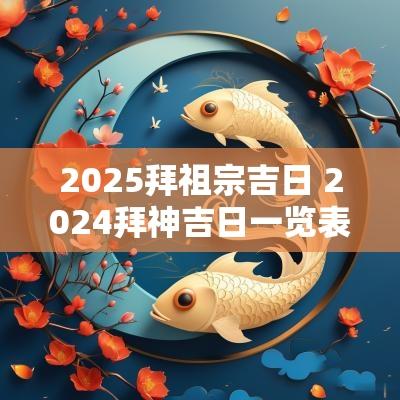 2025拜祖宗吉日 2025拜神吉日一览表