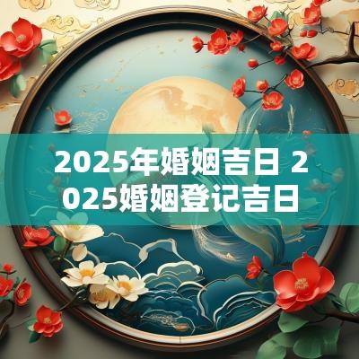 2025年婚姻吉日 2025婚姻登记吉日