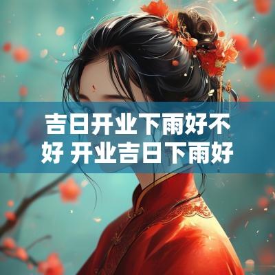 吉日开业下雨好不好 开业吉日下雨好不好