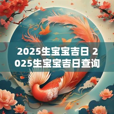 2025生宝宝吉日 2025生宝宝吉日查询
