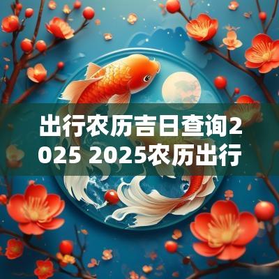 出行农历吉日查询2025 2025农历出行吉日查询