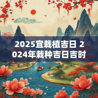 2025宜栽植吉日 2025年栽种吉日吉时一览表