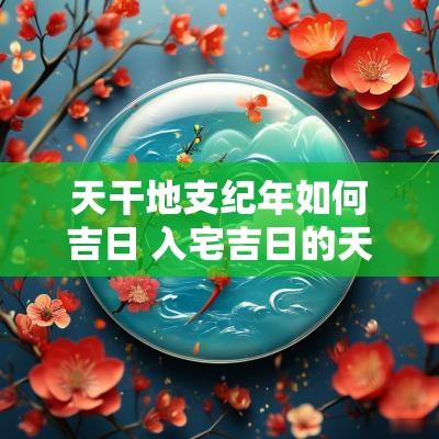 天干地支纪年如何吉日 入宅吉日的天干地支