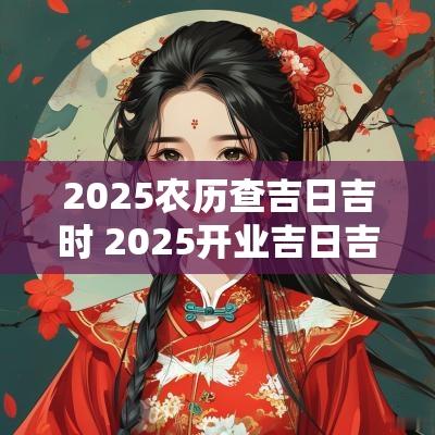2025农历查吉日吉时 2025开业吉日吉时黄历