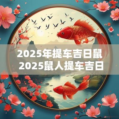2025年提车吉日鼠 2025鼠人提车吉日