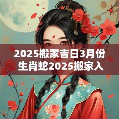 2025搬家吉日3月份 生肖蛇2025搬家入宅吉日