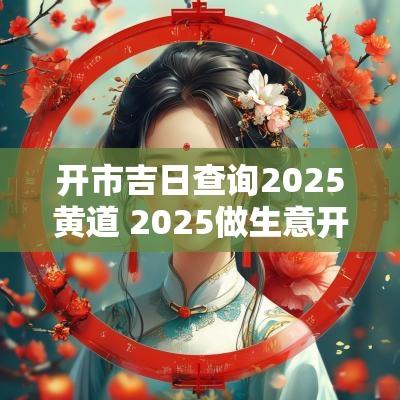 开市吉日查询2025黄道 2025做生意开市吉日