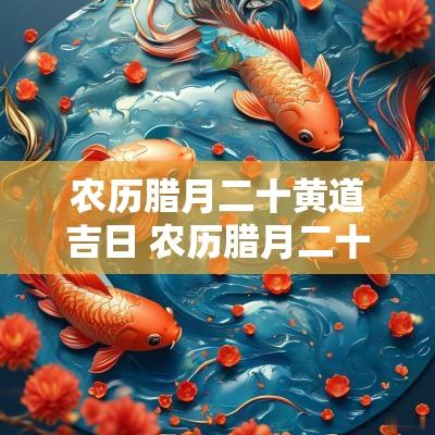 农历腊月二十黄道吉日 农历腊月二十日是吉日吗