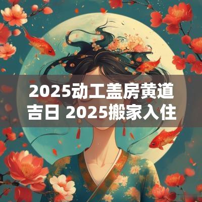 2025动工盖房黄道吉日 2025搬家入住黄道吉日