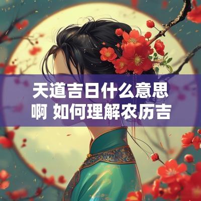 天道吉日什么意思啊 如何理解农历吉日的意思