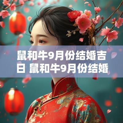 鼠和牛9月份结婚吉日 鼠和牛9月份结婚吉日是