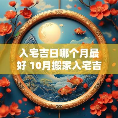 入宅吉日哪个月最好 10月搬家入宅吉日