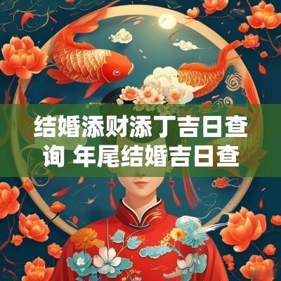 结婚添财添丁吉日查询 年尾结婚吉日查询大全最新