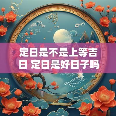定日是不是上等吉日 定日是好日子吗