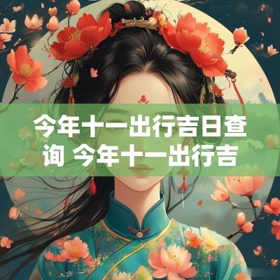 今年十一出行吉日查询 今年十一出行吉日有哪些