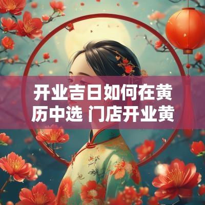 开业吉日如何在黄历中选 门店开业黄历吉日查询
