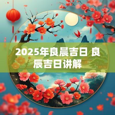 2025年良晨吉日 良辰吉日讲解