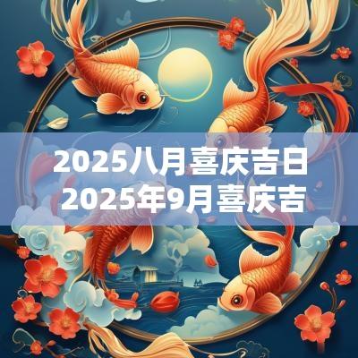 2025八月喜庆吉日 2025年9月喜庆吉日