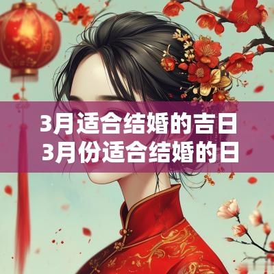 3月适合结婚的吉日 3月份适合结婚的日子