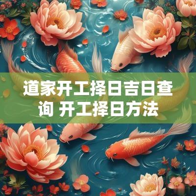 道家开工择日吉日查询 开工择日方法