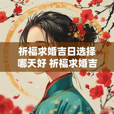 祈福求婚吉日选择哪天好 祈福求婚吉日选择什么日子