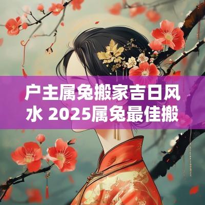 户主属兔搬家吉日风水 2025属兔最佳搬家吉日