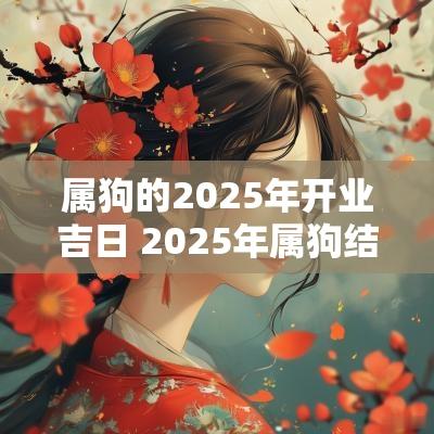 属狗的2025年开业吉日 2025年属狗结婚吉日一览表