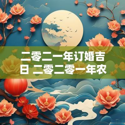 二零二一年订婚吉日 二零二零一年农历订婚吉日