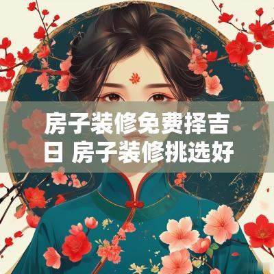 房子装修免费择吉日 房子装修挑选好日子