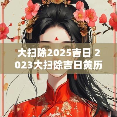 大扫除2025吉日 2025大扫除吉日黄历