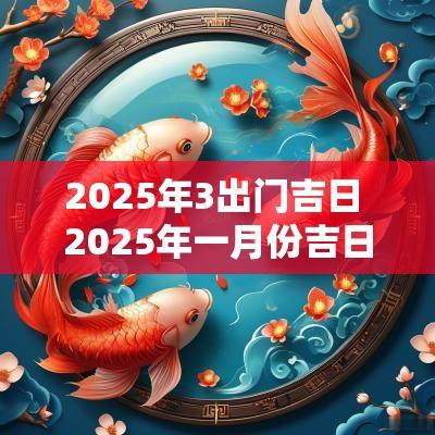 2025年3出门吉日 2025年一月份吉日