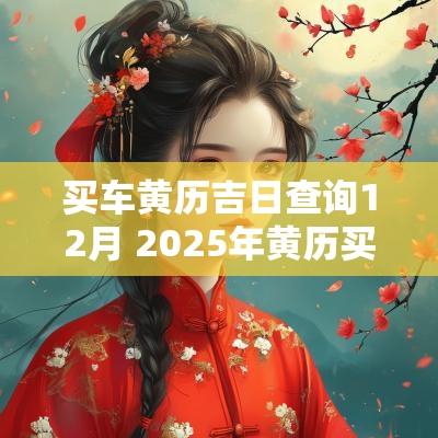 买车黄历吉日查询12月 2025年黄历买车吉日