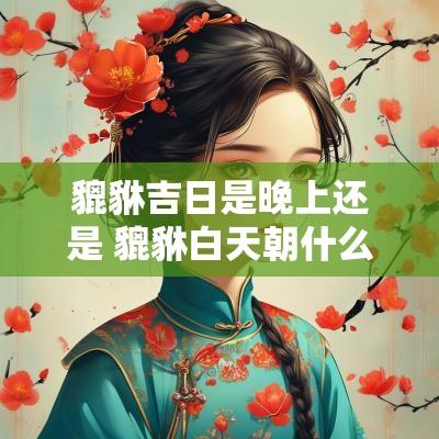 貔貅吉日是晚上还是 貔貅白天朝什么地方晚上朝哪里