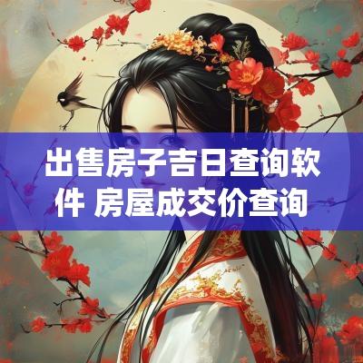 出售房子吉日查询软件 房屋成交价查询app