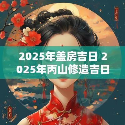 2025年盖房吉日 2025年丙山修造吉日
