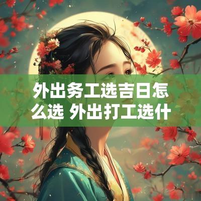 外出务工选吉日怎么选 外出打工选什么日子好