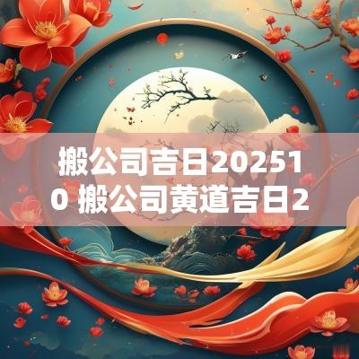 搬公司吉日202510 搬公司黄道吉日2025