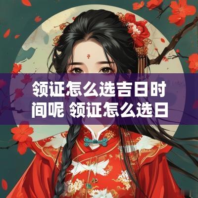 领证怎么选吉日时间呢 领证怎么选日子比较好