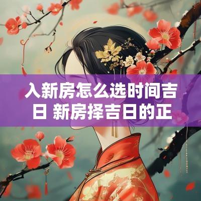 入新房怎么选时间吉日 新房择吉日的正确方法