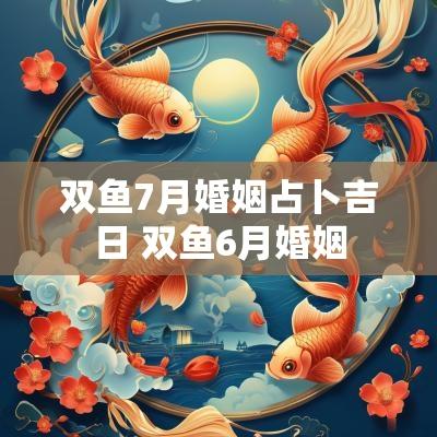 双鱼7月婚姻占卜吉日 双鱼6月婚姻