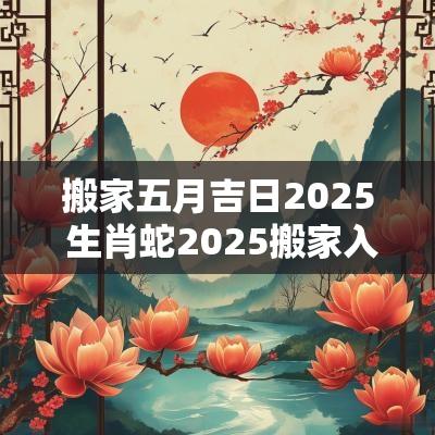搬家五月吉日2025 生肖蛇2025搬家入宅吉日