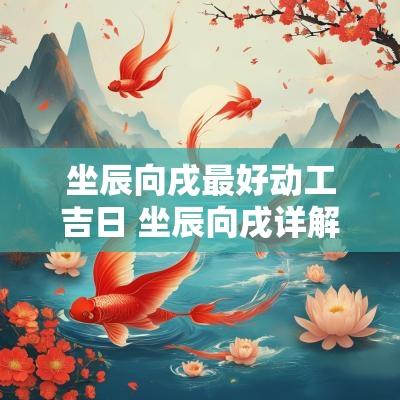 坐辰向戌最好动工吉日 坐辰向戌详解