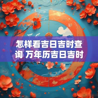 怎样看吉日吉时查询 万年历吉日吉时查询