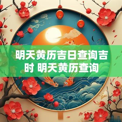 明天黄历吉日查询吉时 明天黄历查询
