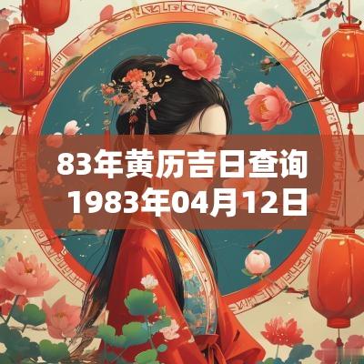 83年黄历吉日查询 1983年04月12日黄历吉日查询